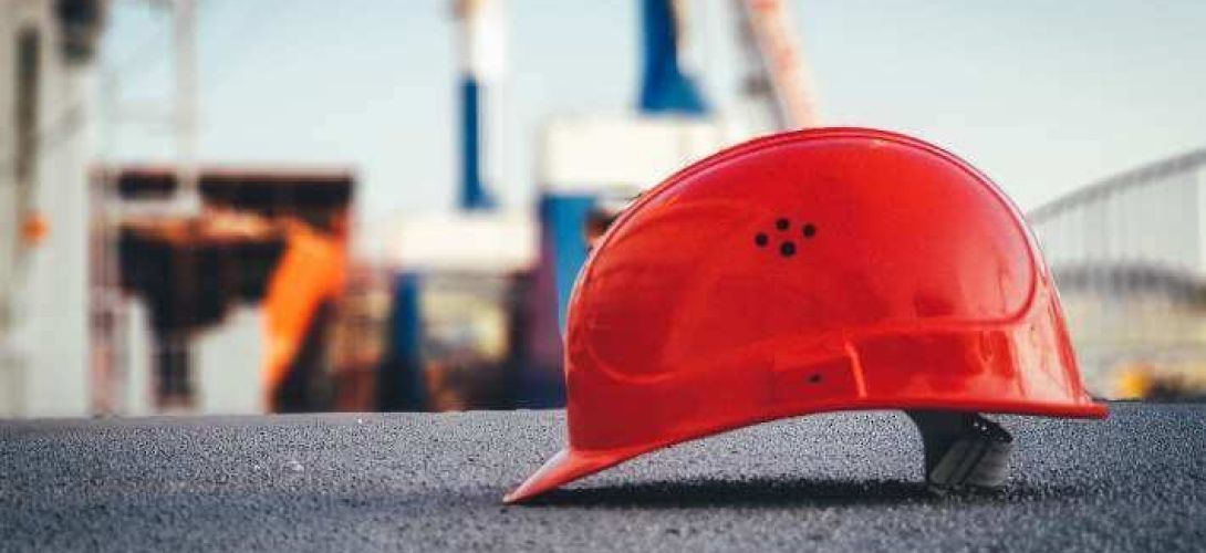 Hard hat construction workers