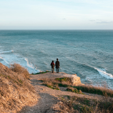 Footpath along Terranea beach